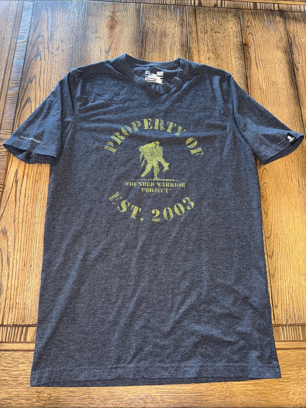 Under Armour Men’s Wounded Warrior Project Charcoal Graphic Short-Sleeve Tee